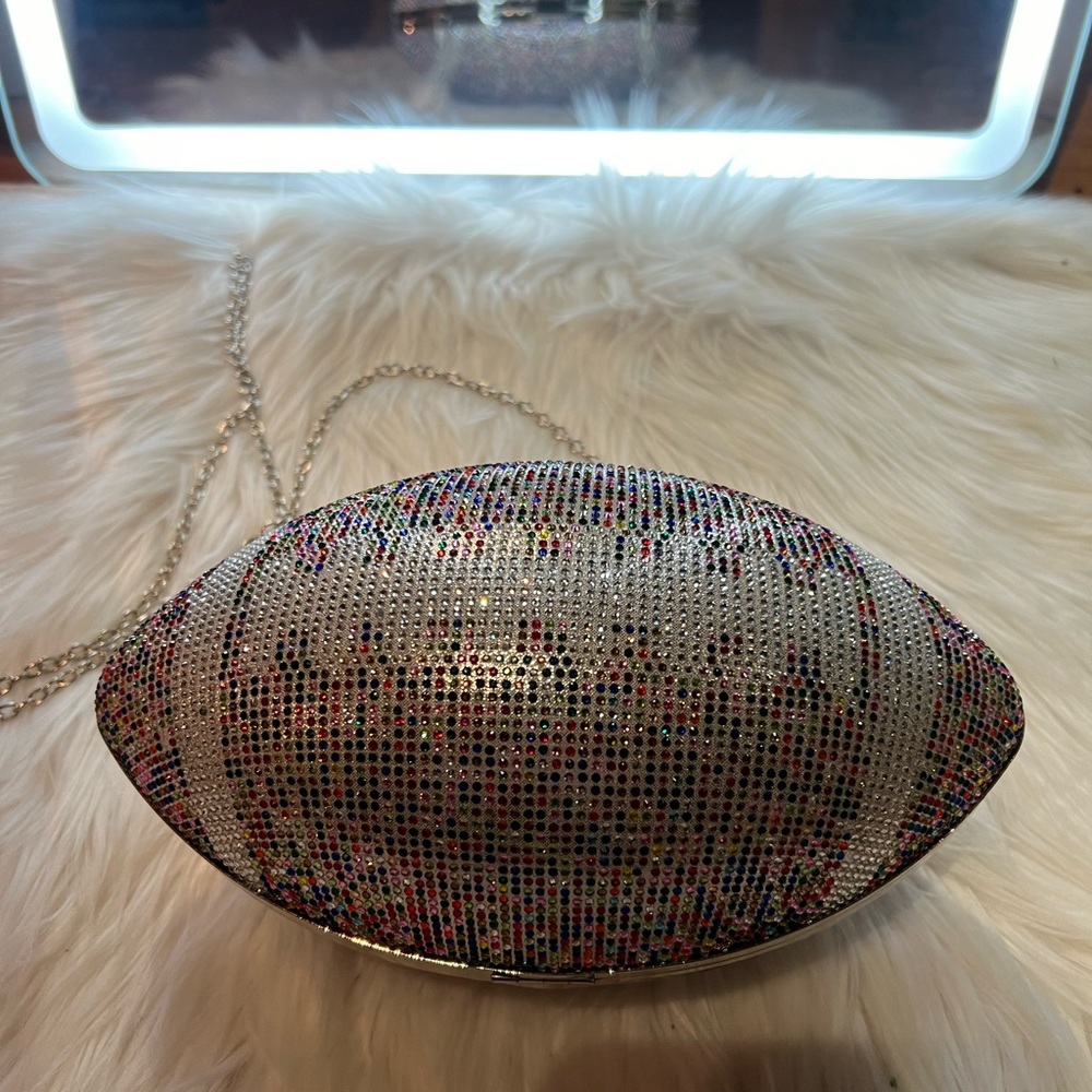 Multicolor Rhinestone Clutch Bag